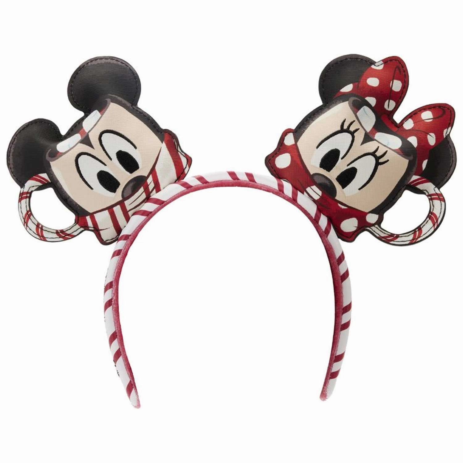 Loungefly x Disney Mickey and Minnie Hot Cocoa AOP Mini Backpack with Headband Combo