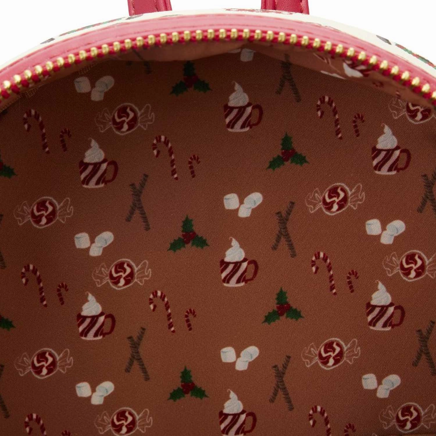 Loungefly x Disney Mickey and Minnie Hot Cocoa AOP Mini Backpack with Headband Combo