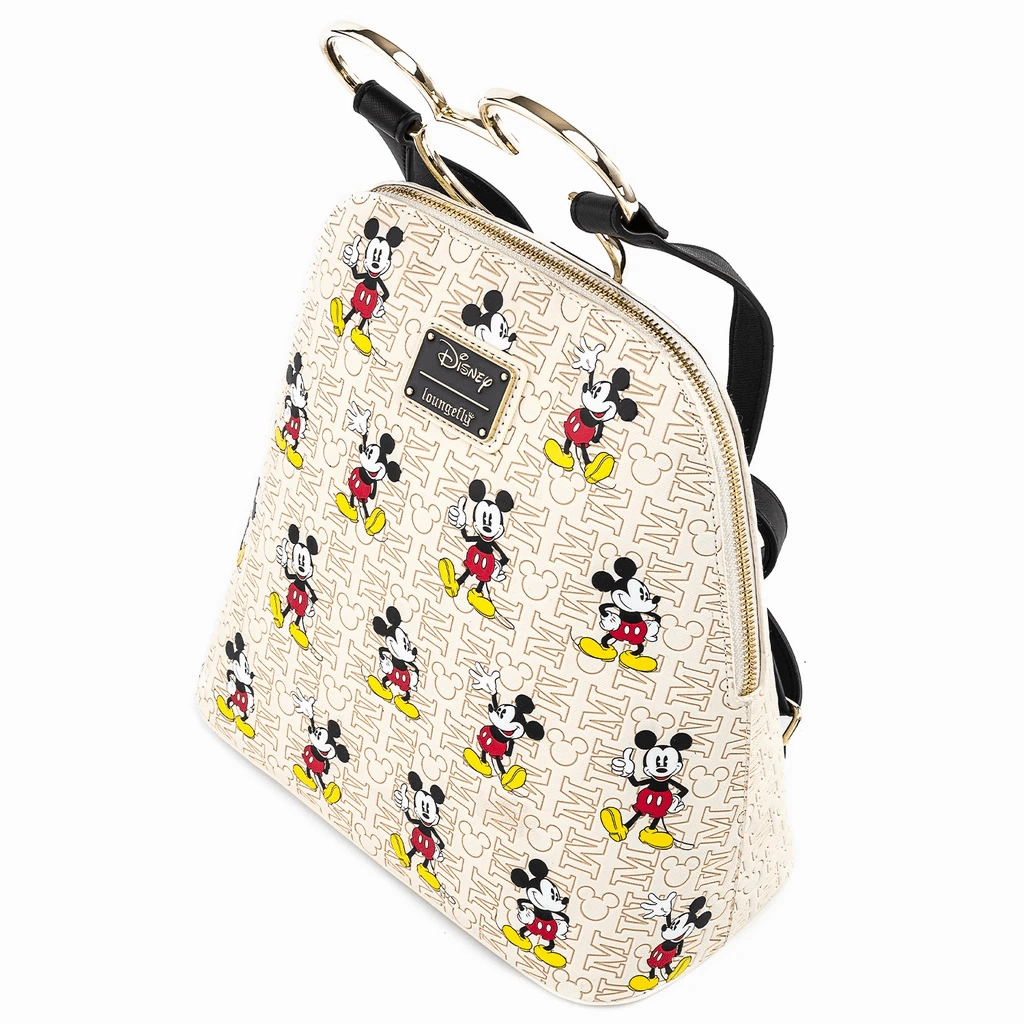 Loungefly x Disney Mickey Mouse Hardware Poses Print Backpack