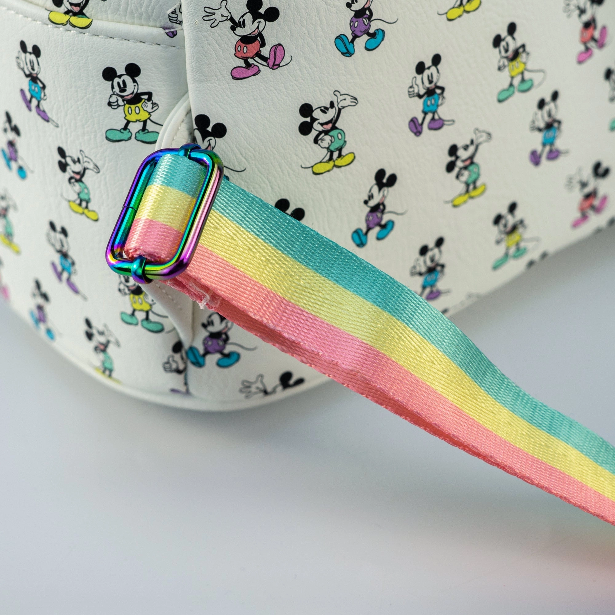 Loungefly x Disney Mickey Mouse Pastel Rainbow Poses Mini Backpack