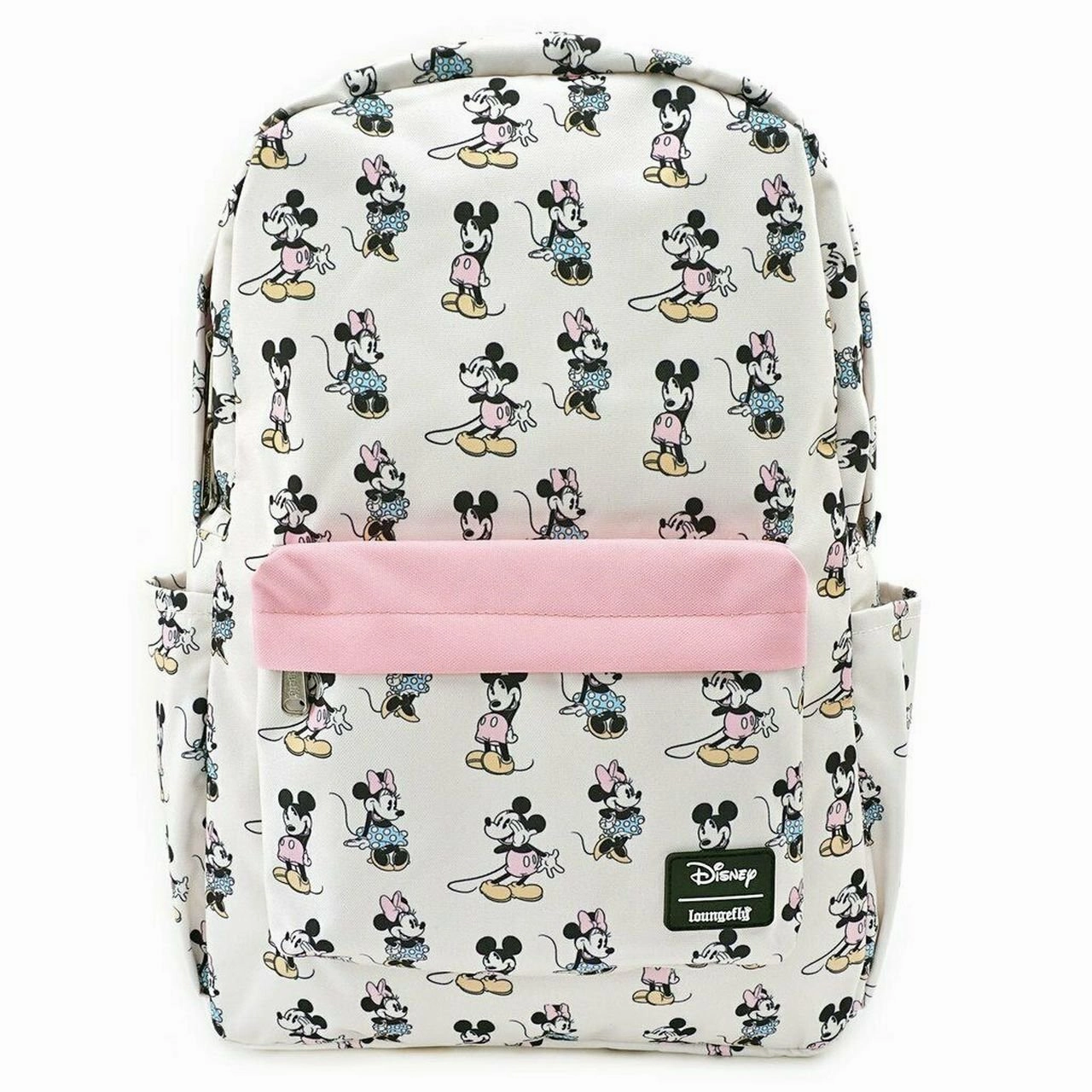Loungefly X Disney Minnie & Mickey Pastel Nylon Backpack