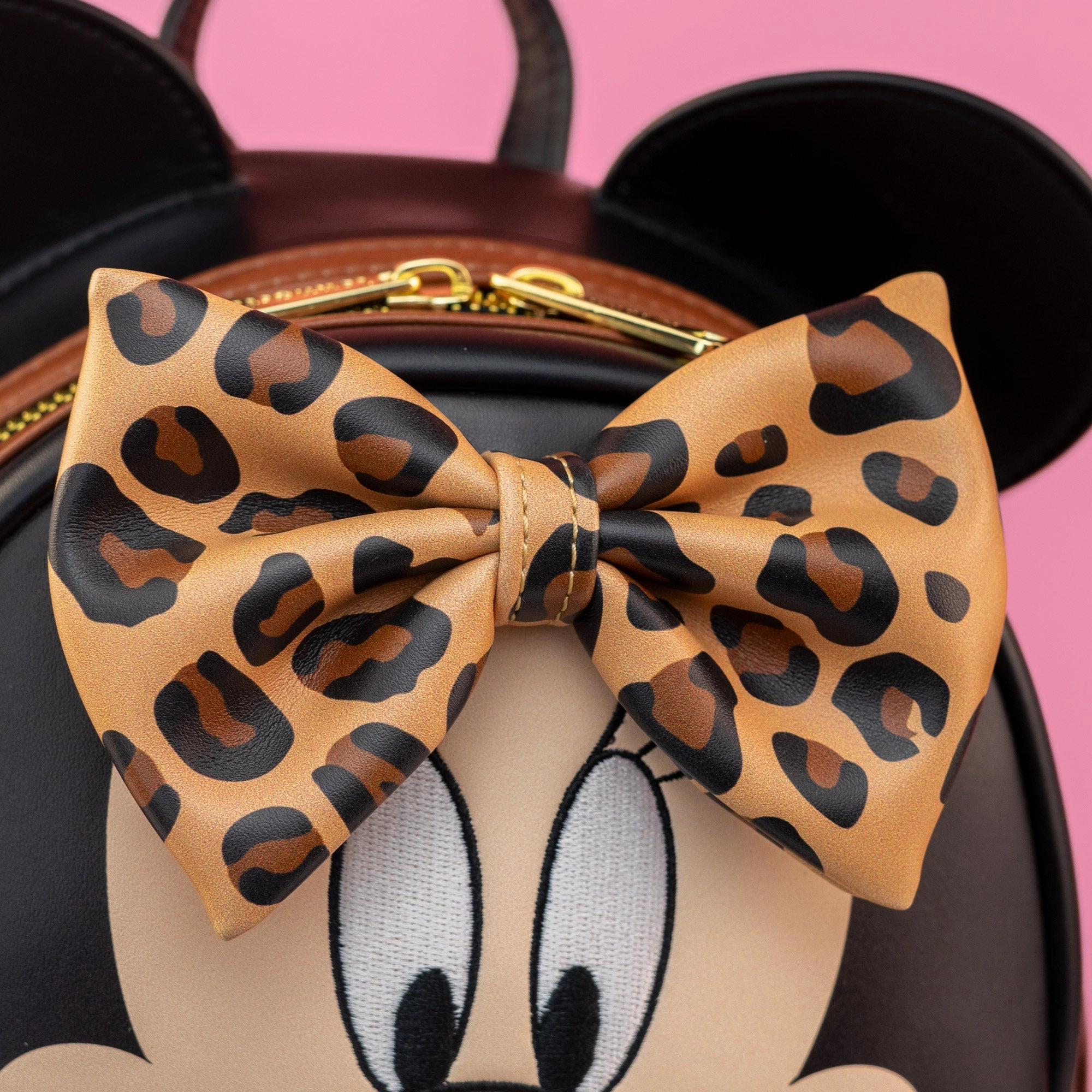 Loungefly x Disney Minnie Mouse Leopard Print Mini Backpack