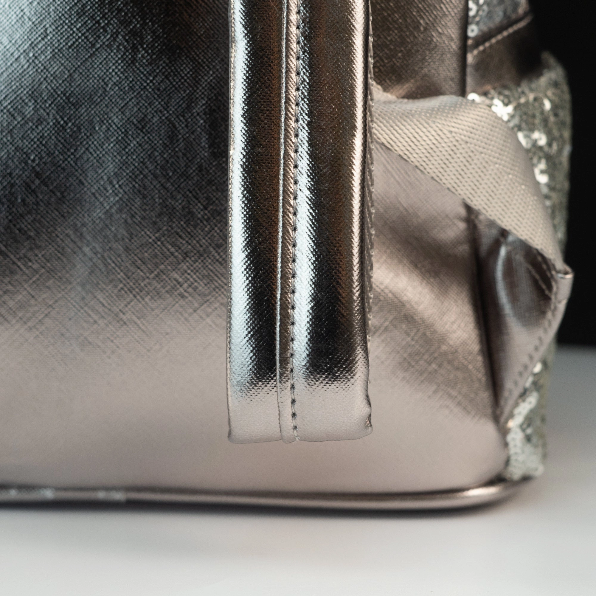 Loungefly x Disney Minnie Mouse Sequin Silver Backpack