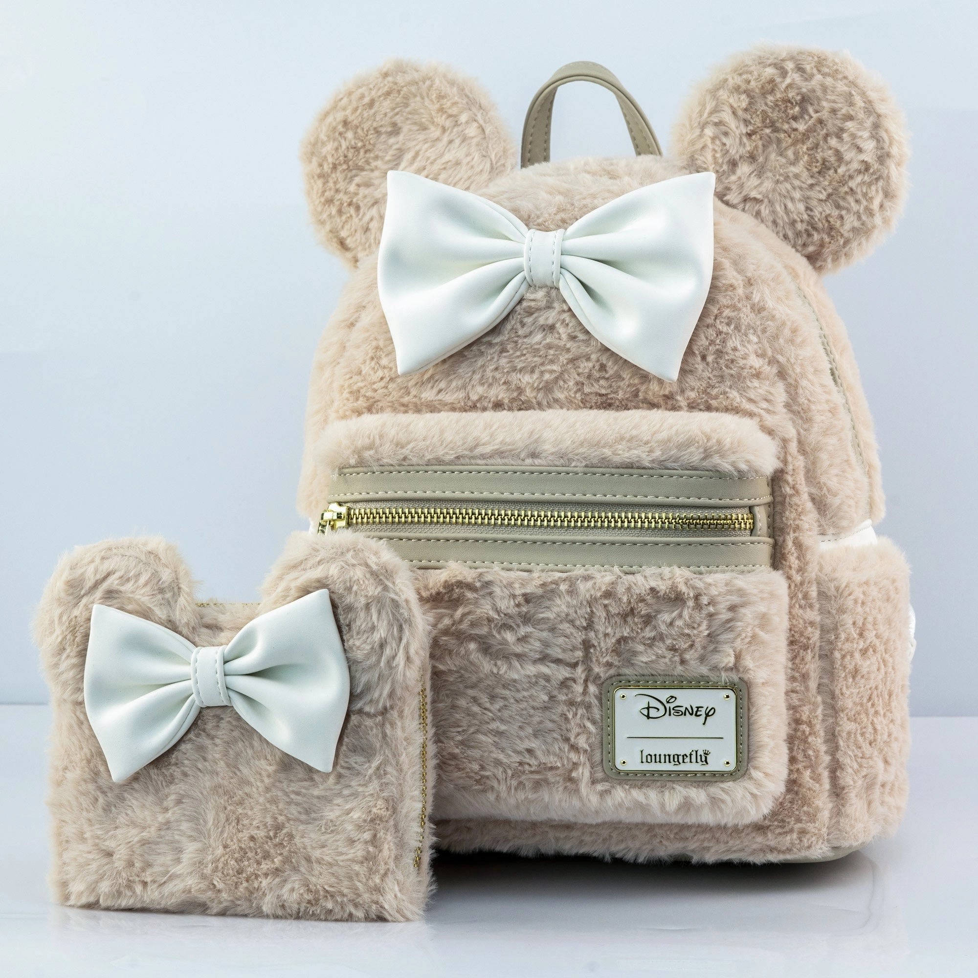 Loungefly x Disney Minnie Mouse Sherpa Cosplay Mini Backpack
