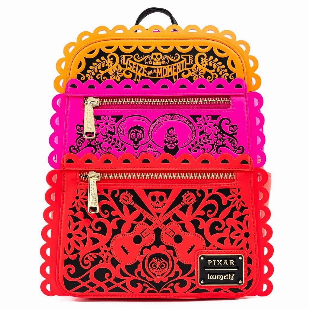 Loungefly x Disney Pixar Coco Die Cut Party Flags Mini Backpack