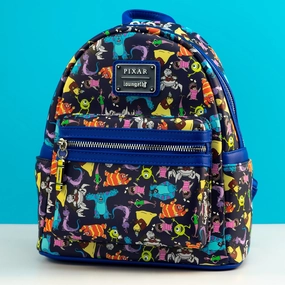 Loungefly x Disney Pixar Monsters Inc AOP Mini Backpack