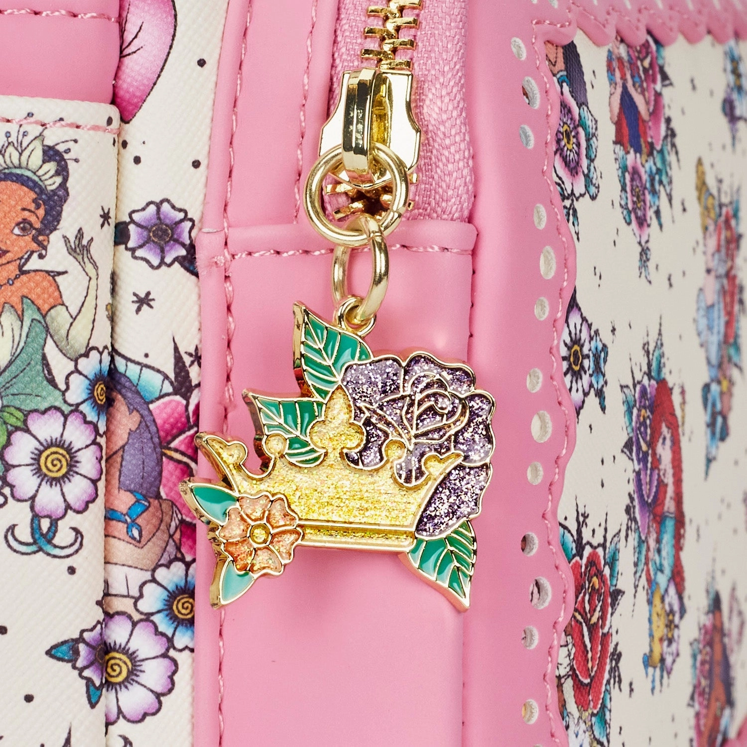 Loungefly x Disney Princess Tattoo All Over Print Mini Backpack