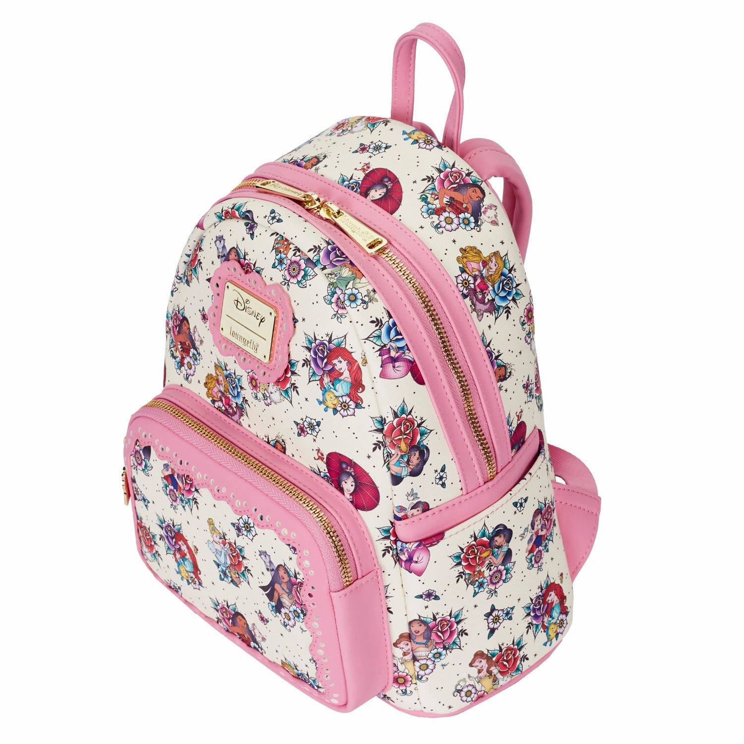 Loungefly x Disney Princess Tattoo All Over Print Mini Backpack