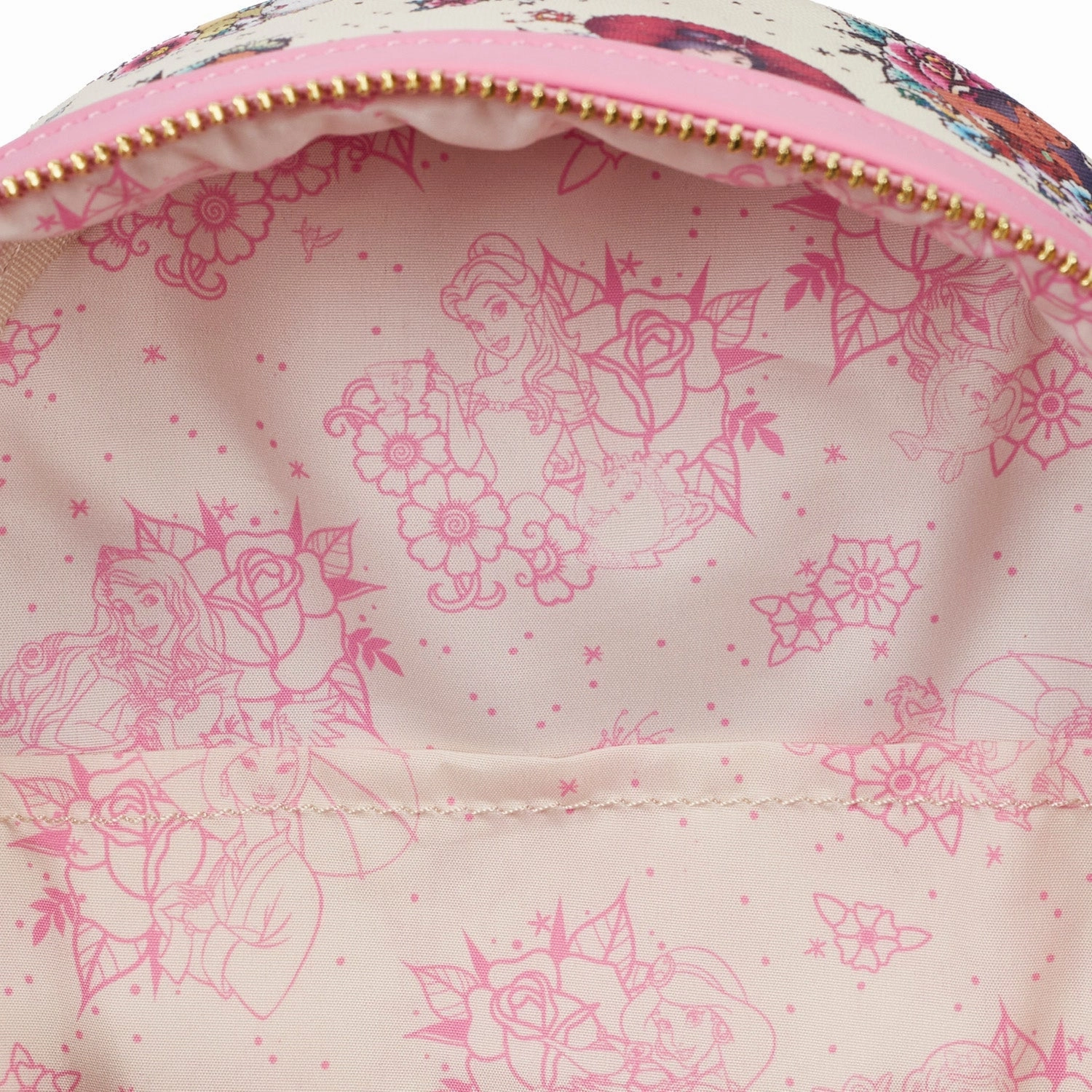 Loungefly x Disney Princess Tattoo All Over Print Mini Backpack