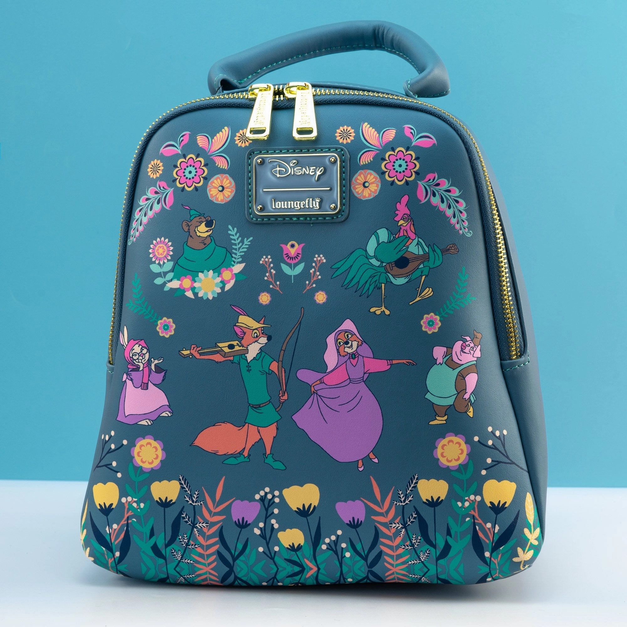 Loungefly x Disney Robin Hood Floral Mini Backpack