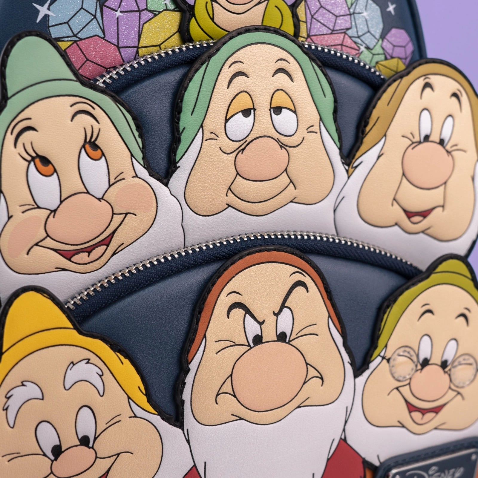 Loungefly x Disney Snow White and the Seven Dwarfs Triple Pocket Mini Backpack