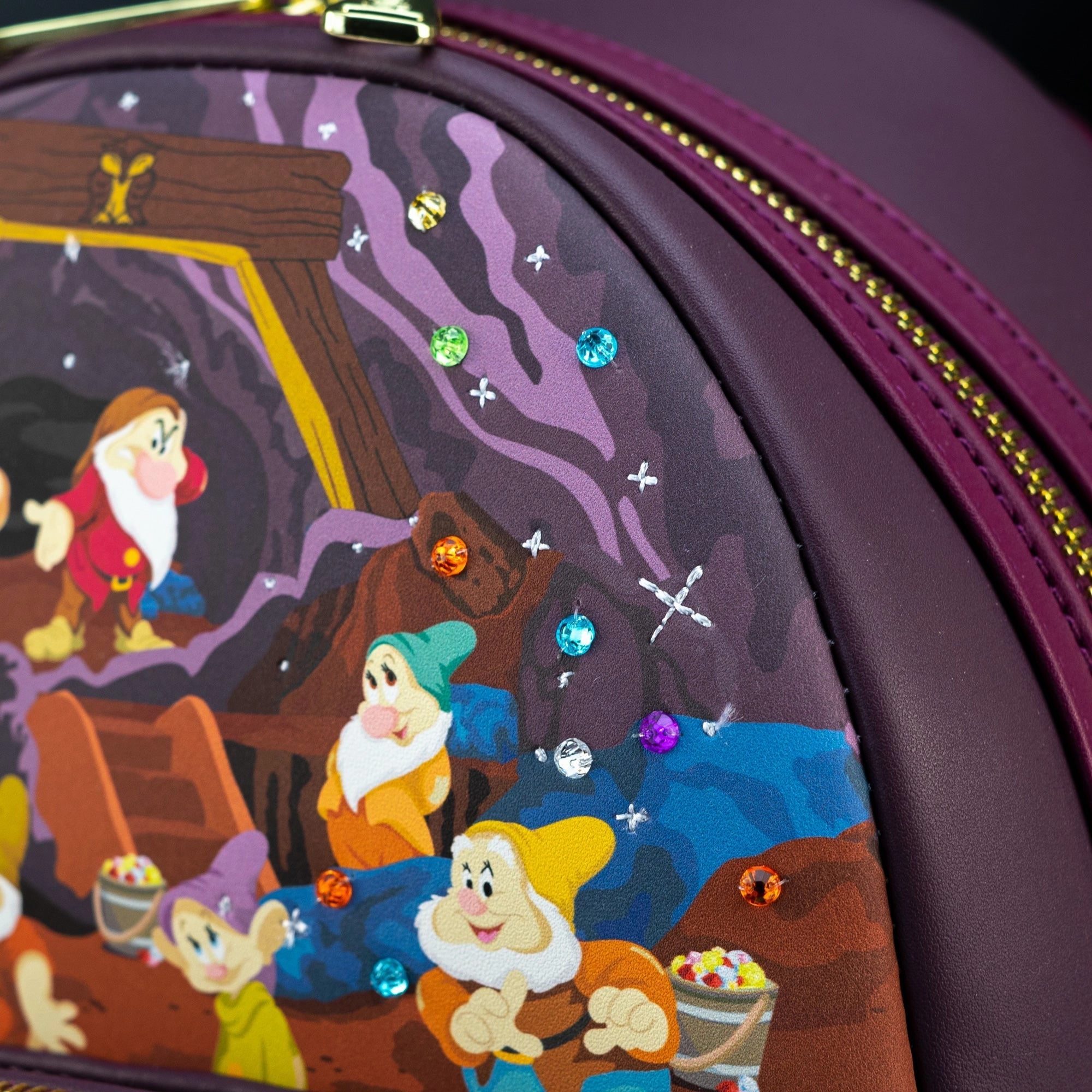 Loungefly x Disney Snow White Seven Dwarfs Mine Cart Mini Backpack