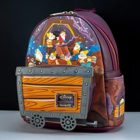 Loungefly x Disney Snow White Seven Dwarfs Mine Cart Mini Backpack