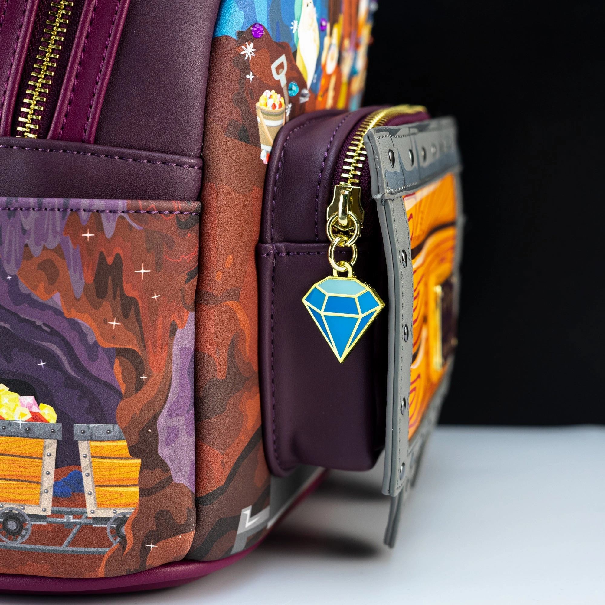 Loungefly x Disney Snow White Seven Dwarfs Mine Cart Mini Backpack
