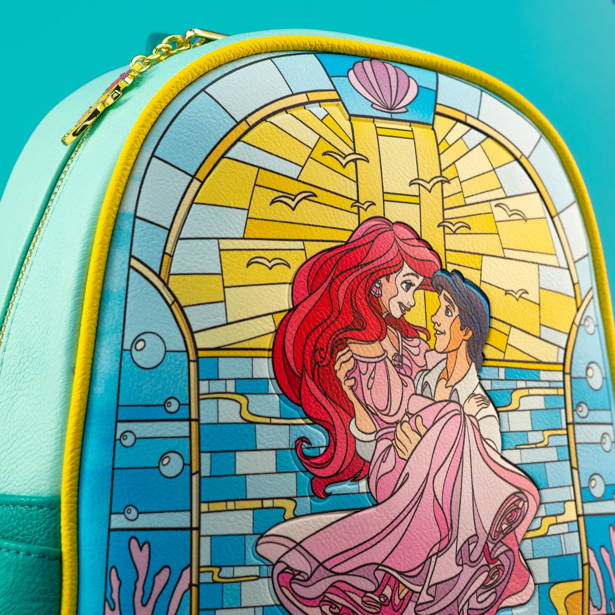 Loungefly x Disney The Little Mermaid Stained Glass Artwork Mini Backpack
