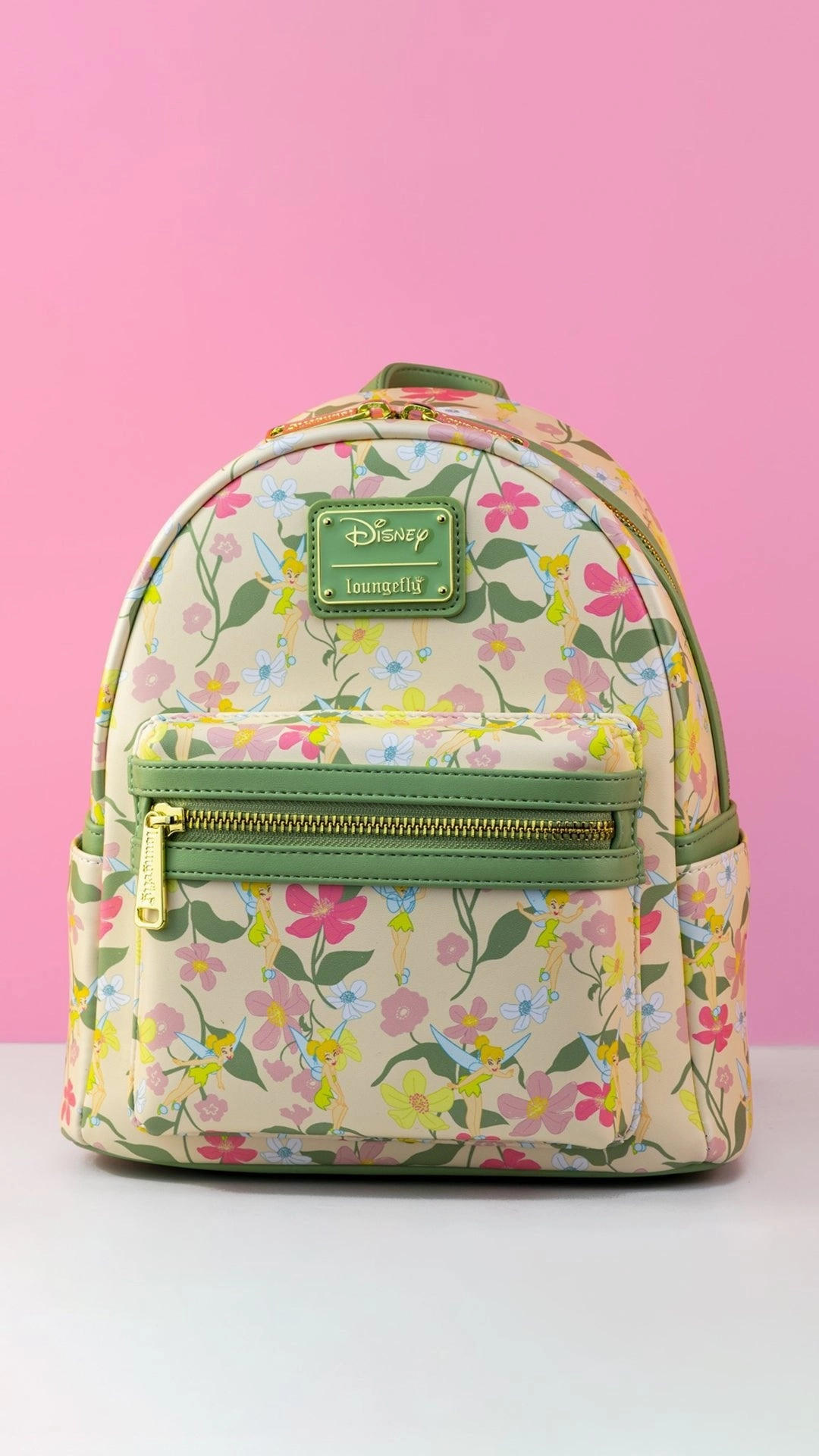 Loungefly x Disney Tinkerbell Pastel Flowers AOP Mini Backpack