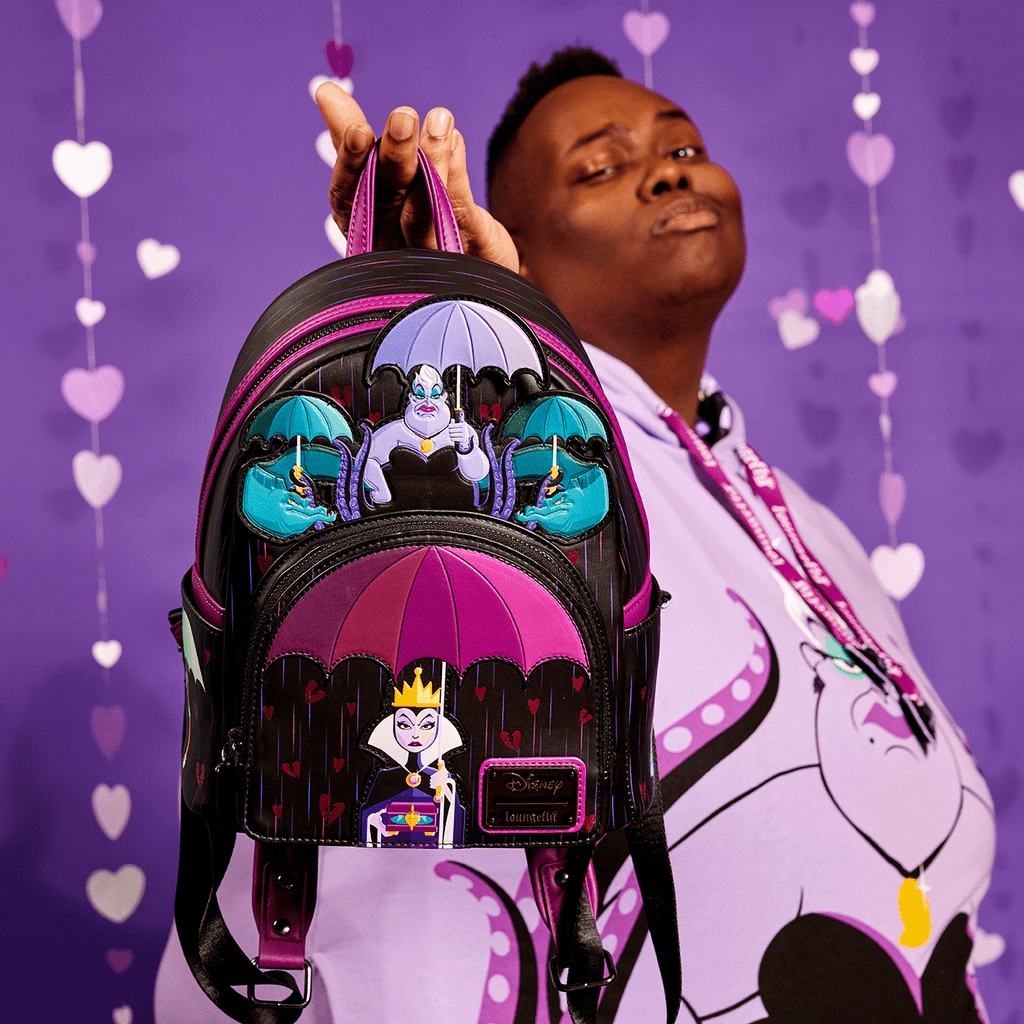 Loungefly X Disney Villains Curse Your Hearts Mini Backpack