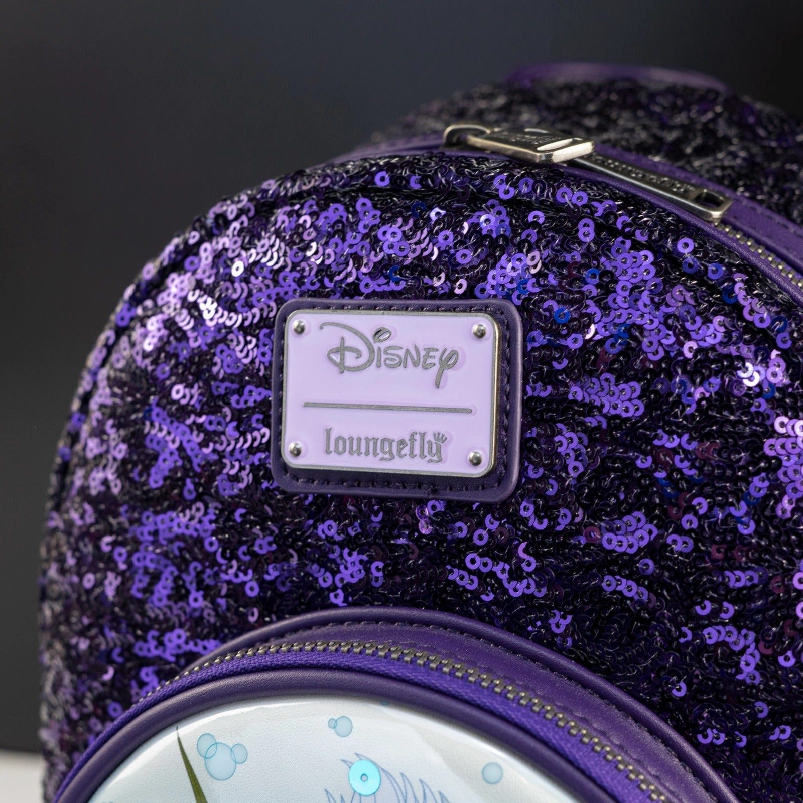 Loungefly x Disney Villains Ursula Sequin Globe Mini Backpack