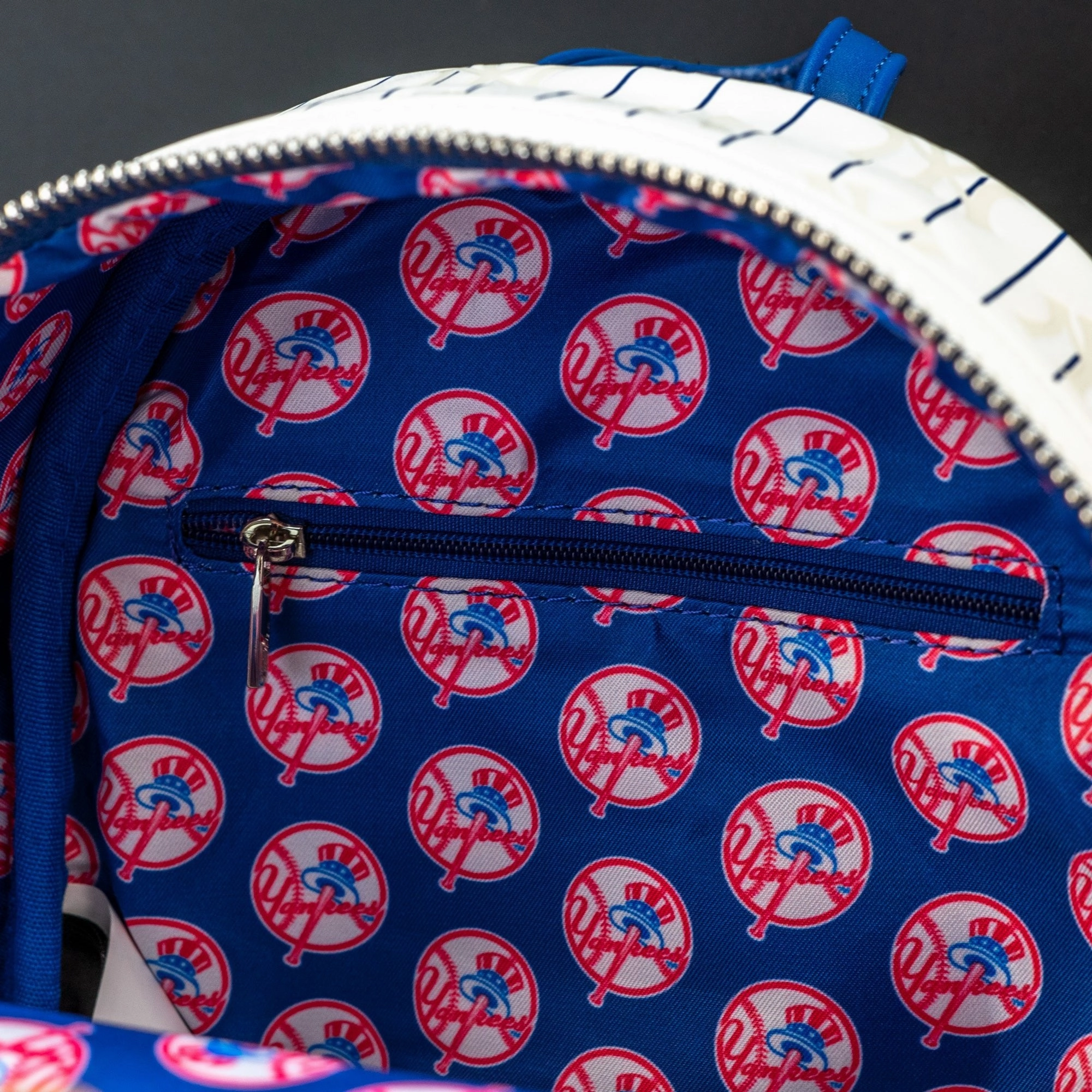 Loungefly x MLB New York Yankees Pinstripe Mini Backpack