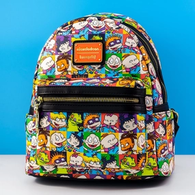Loungefly x Nickelodeon Rugrats Character Tile Print Mini Backpack