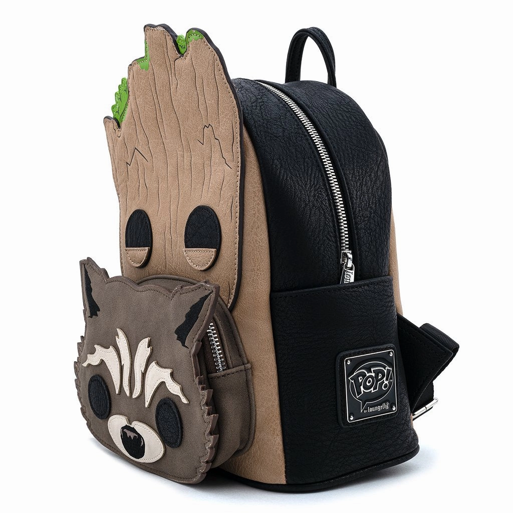 Loungefly x Pop! Marvel GotG Groot & Rocket Mini Backpack