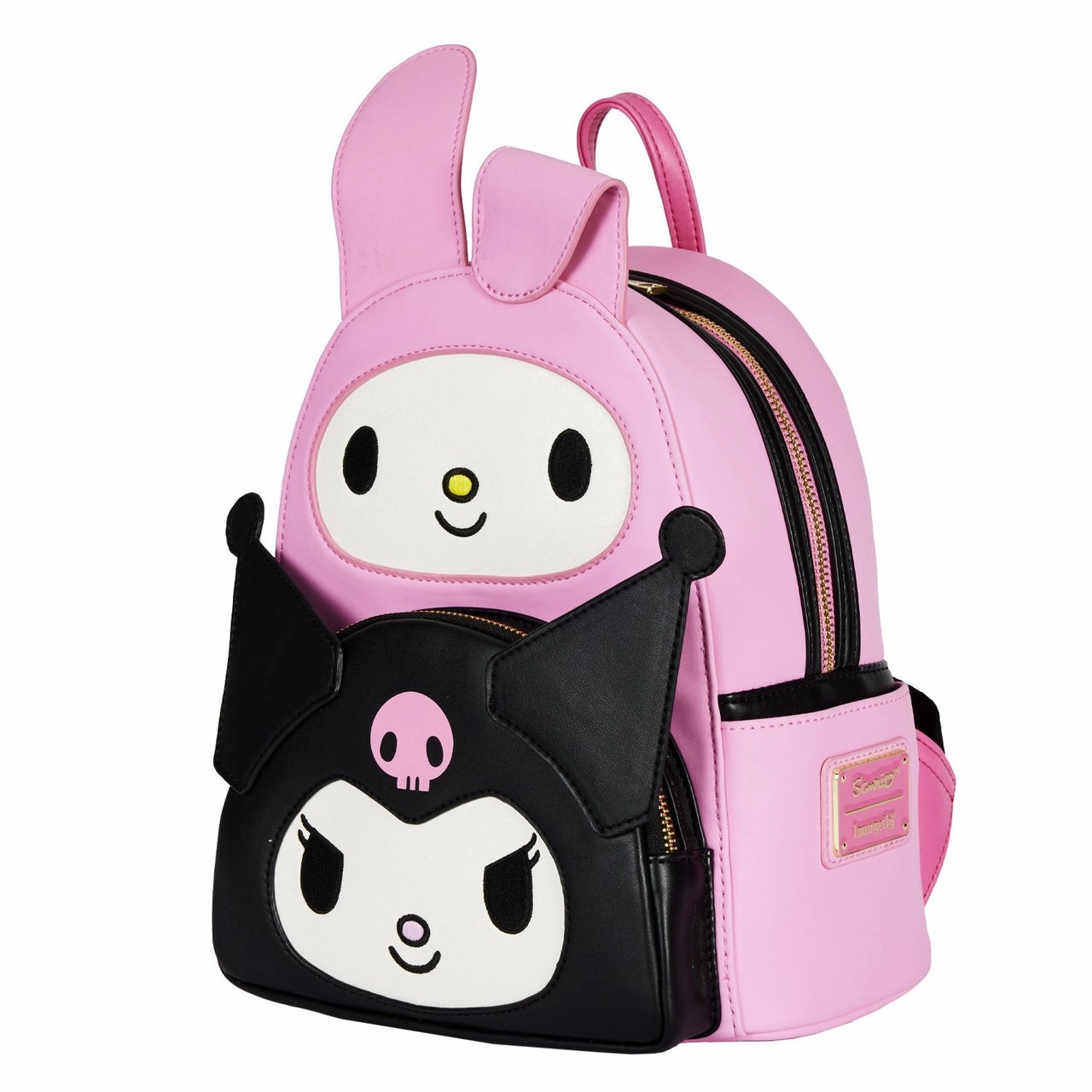 Loungefly x Sanrio My Melody and Kuromi Double Pocket Mini Backpack