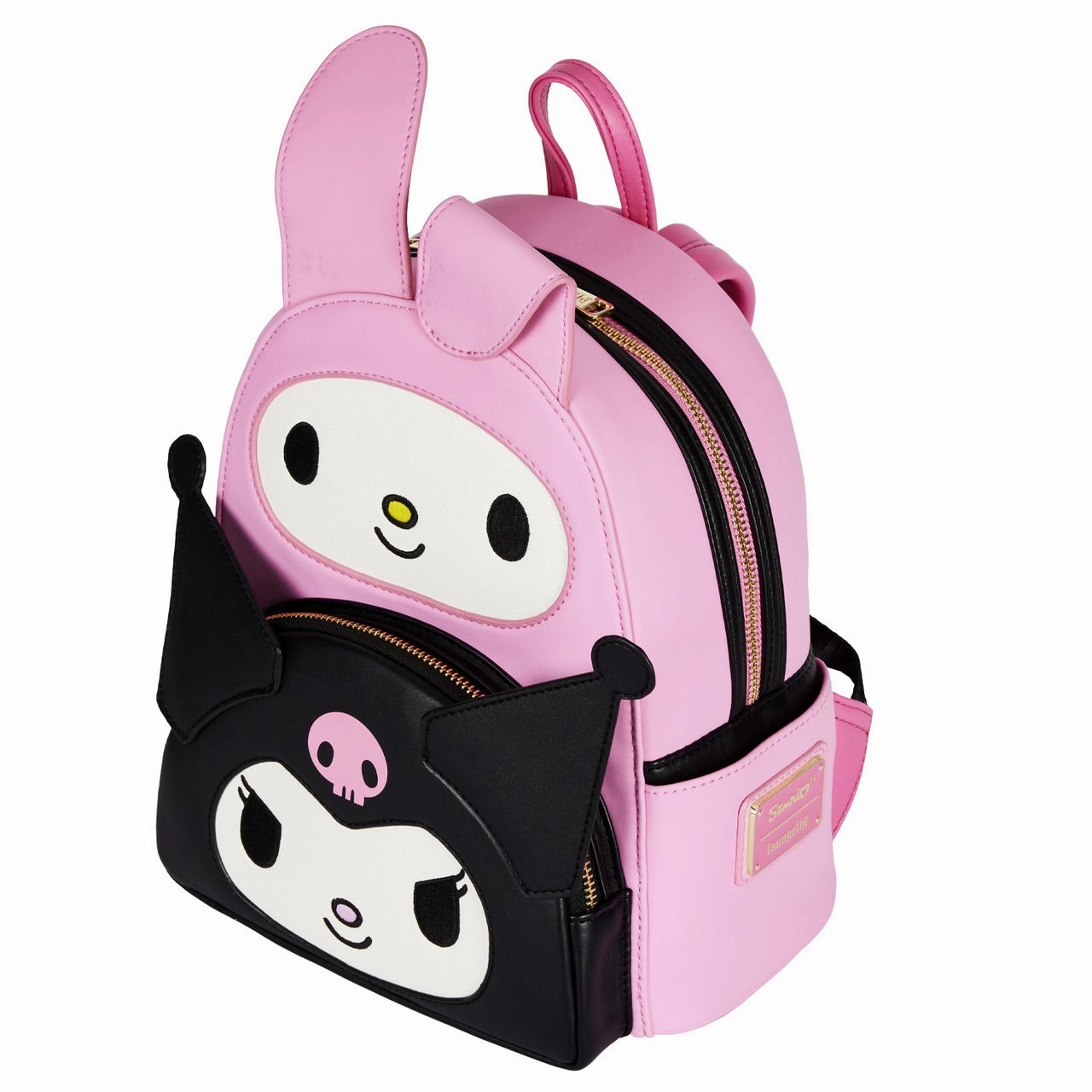 Loungefly x Sanrio My Melody and Kuromi Double Pocket Mini Backpack