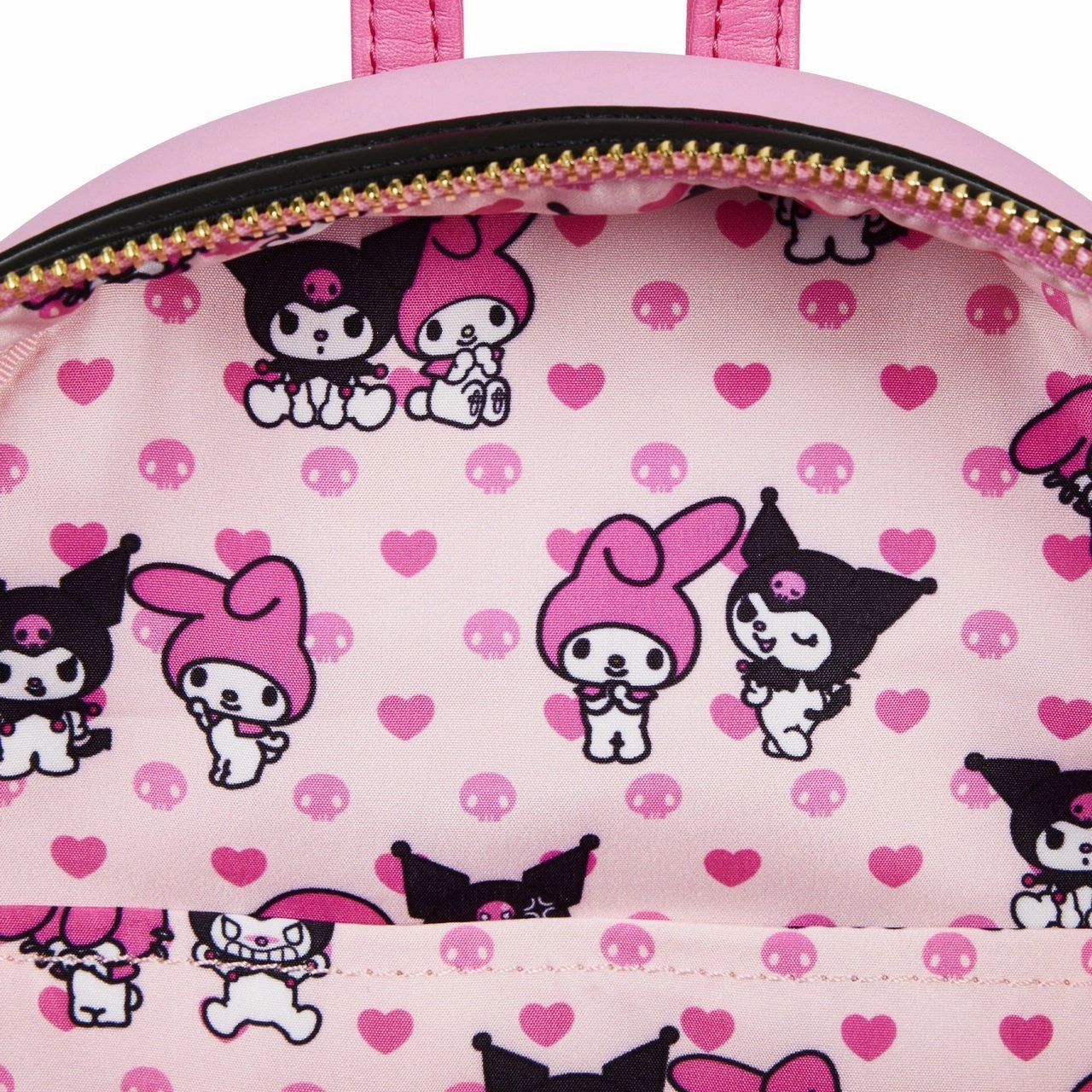 Loungefly x Sanrio My Melody and Kuromi Double Pocket Mini Backpack
