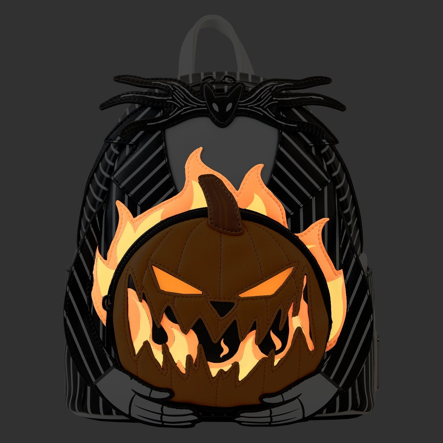 Loungefly x The Nightmare Before Christmas Jack Skellington Pumpkin Head Mini Backpack