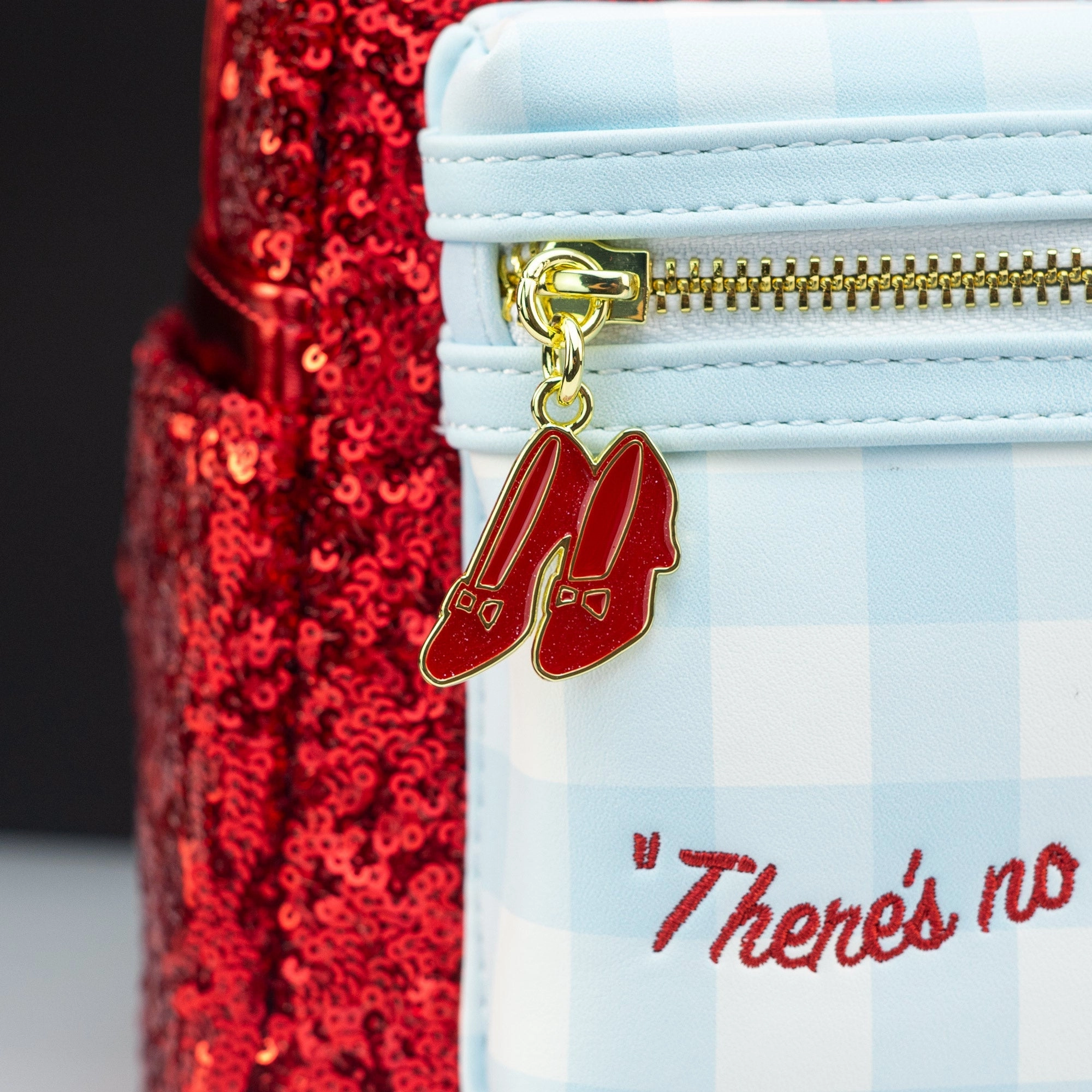 Loungefly x Wizard of Oz Ruby Slippers Sequin Mini Backpack
