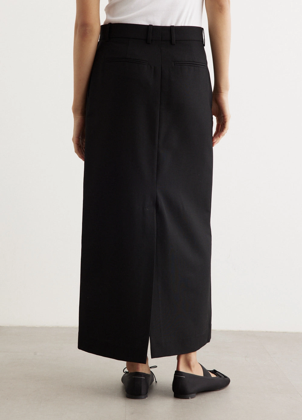 Low-Waist Straight Skirt