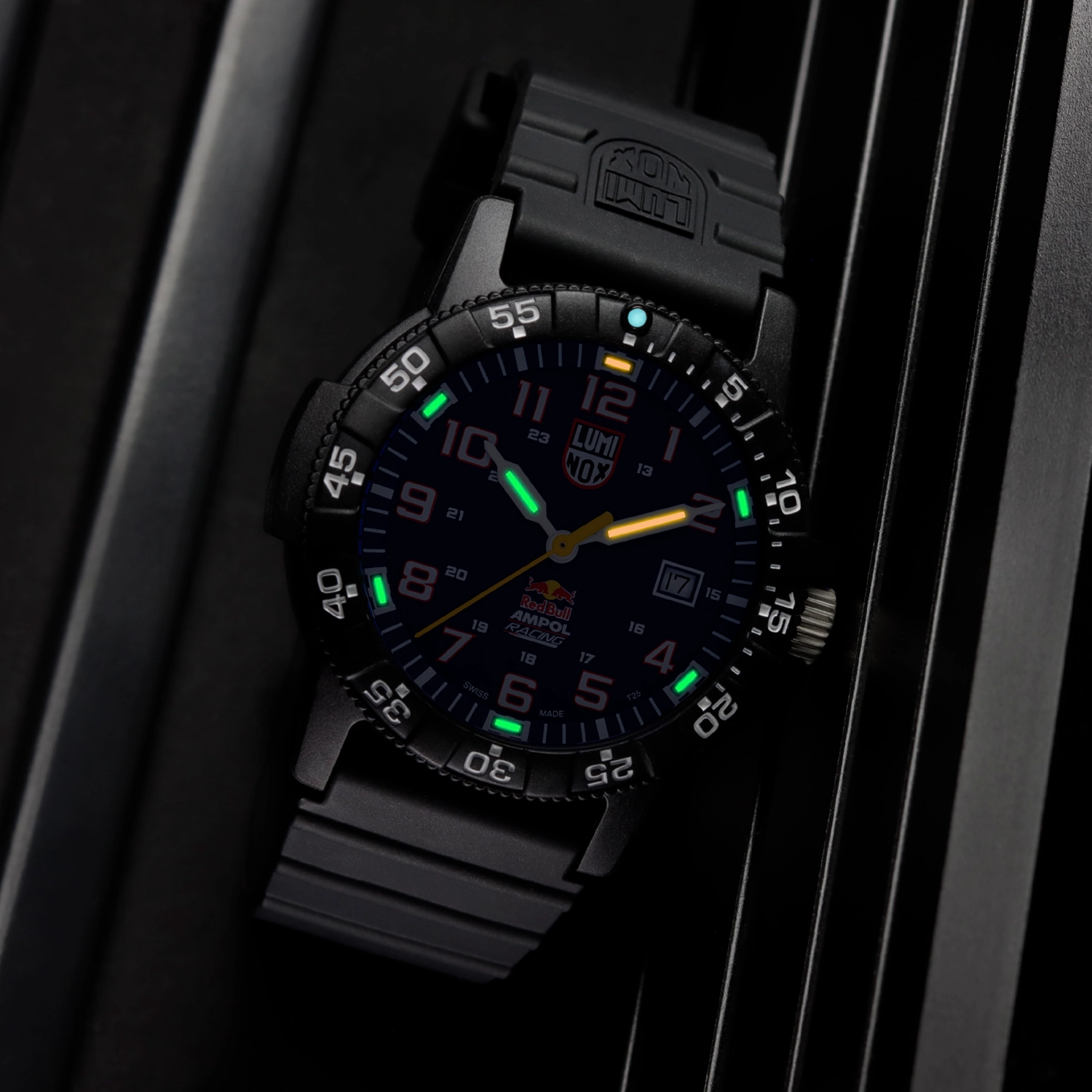 Luminox Red Bull Blue Dial Black Rubber Strap Watch XS.0321.ARB