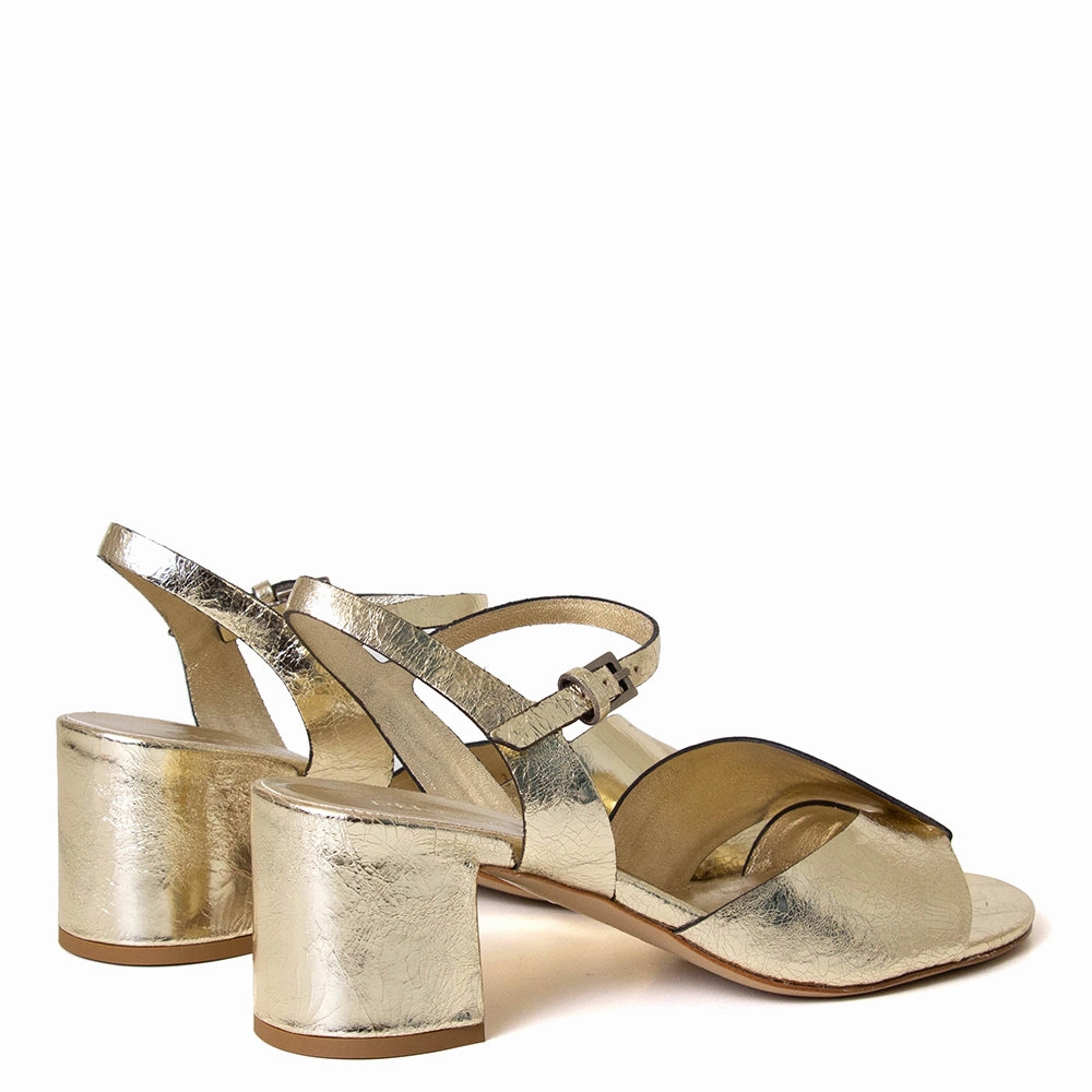 Lydia Women's Leather Heeled Sandal