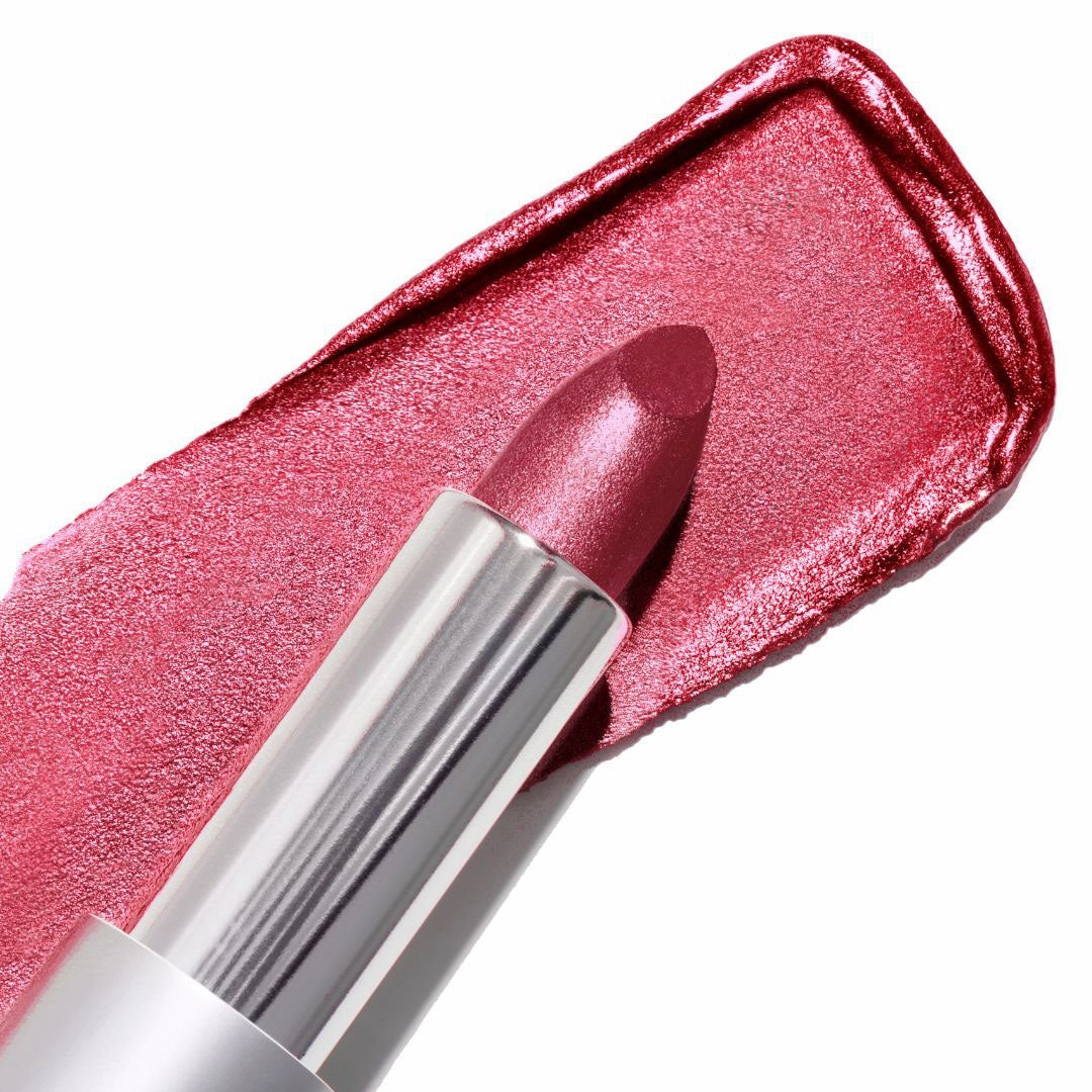 Mahvelous Crme | A Muted Raspberry with Pink and Gold Shimmer Lipstick
