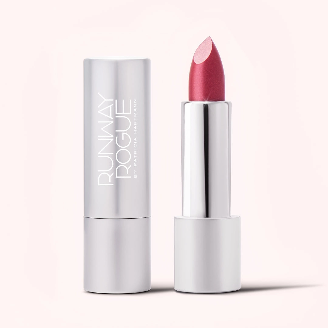 Mahvelous Crme | A Muted Raspberry with Pink and Gold Shimmer Lipstick