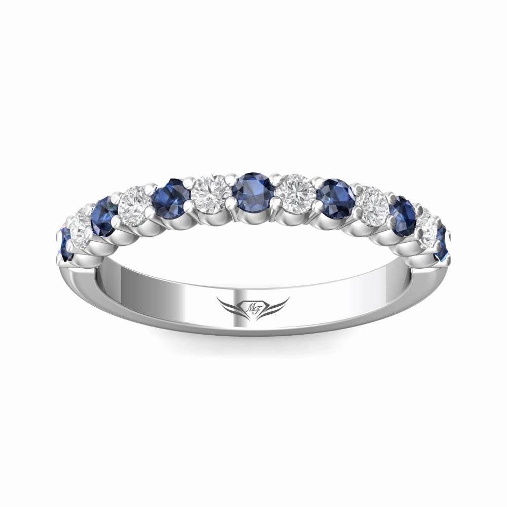 Martin Flyer 14k Sapphire and Diamond Band