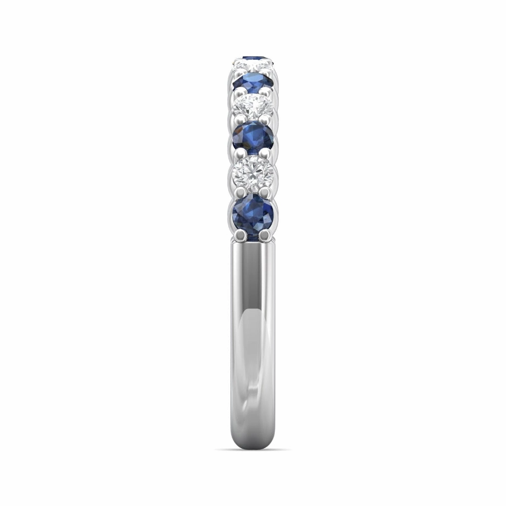 Martin Flyer 14k Sapphire and Diamond Band