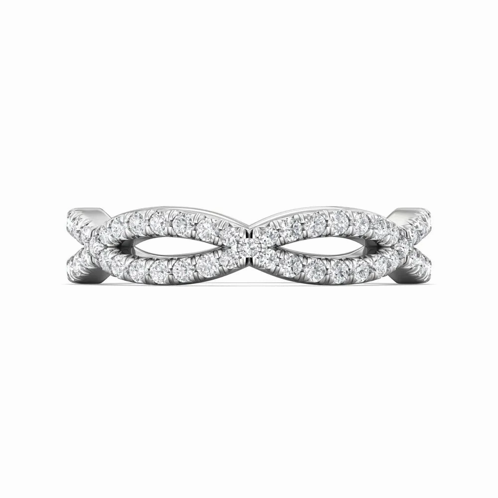Martin Flyer Diamond Infinity Wedding Band