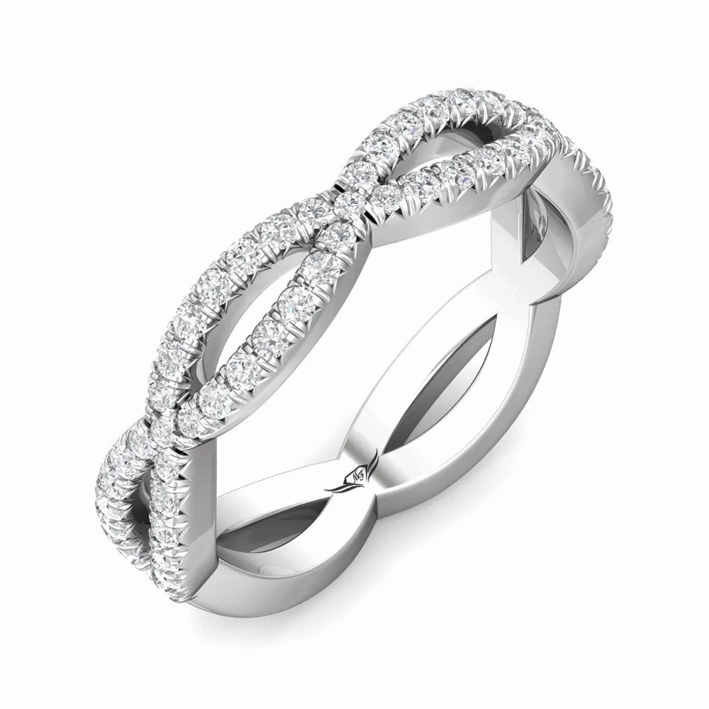 Martin Flyer Diamond Infinity Wedding Band