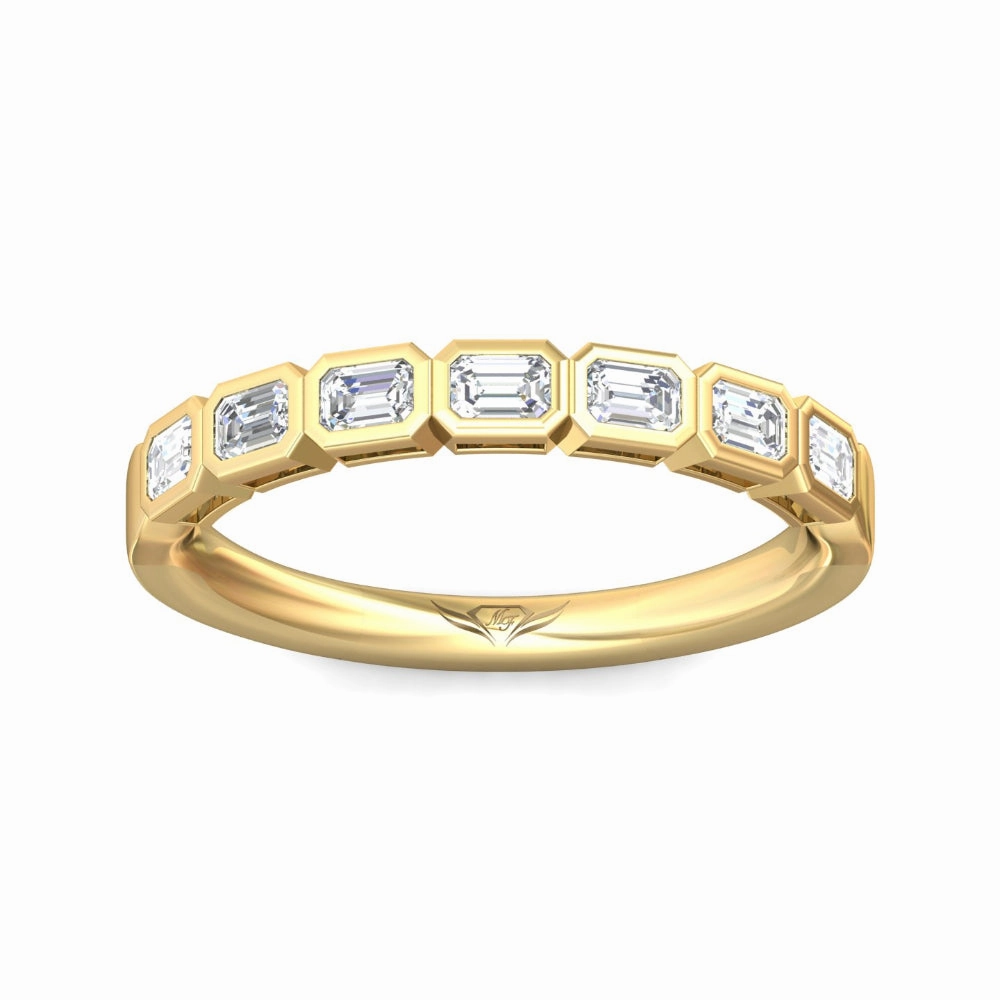 Martin Flyer Emerald-Cut Diamond Anniversary Band