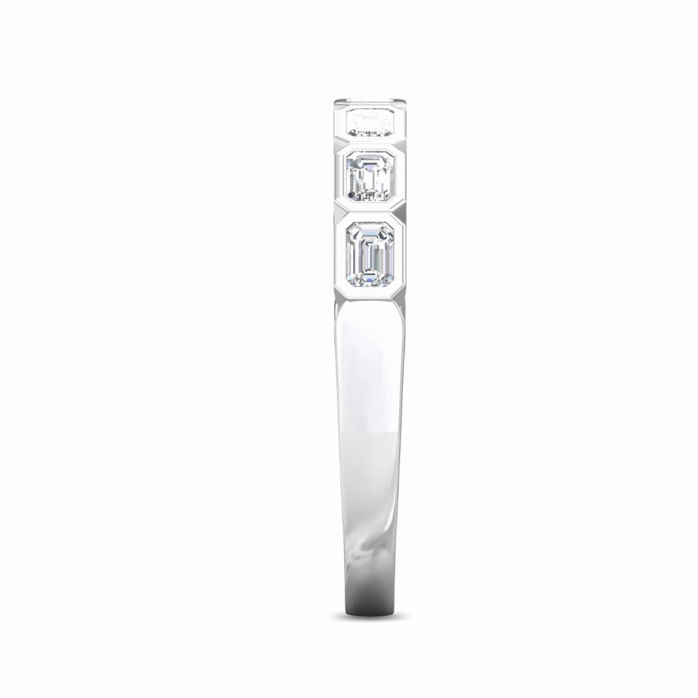 Martin Flyer Emerald-Cut Diamond Anniversary Band