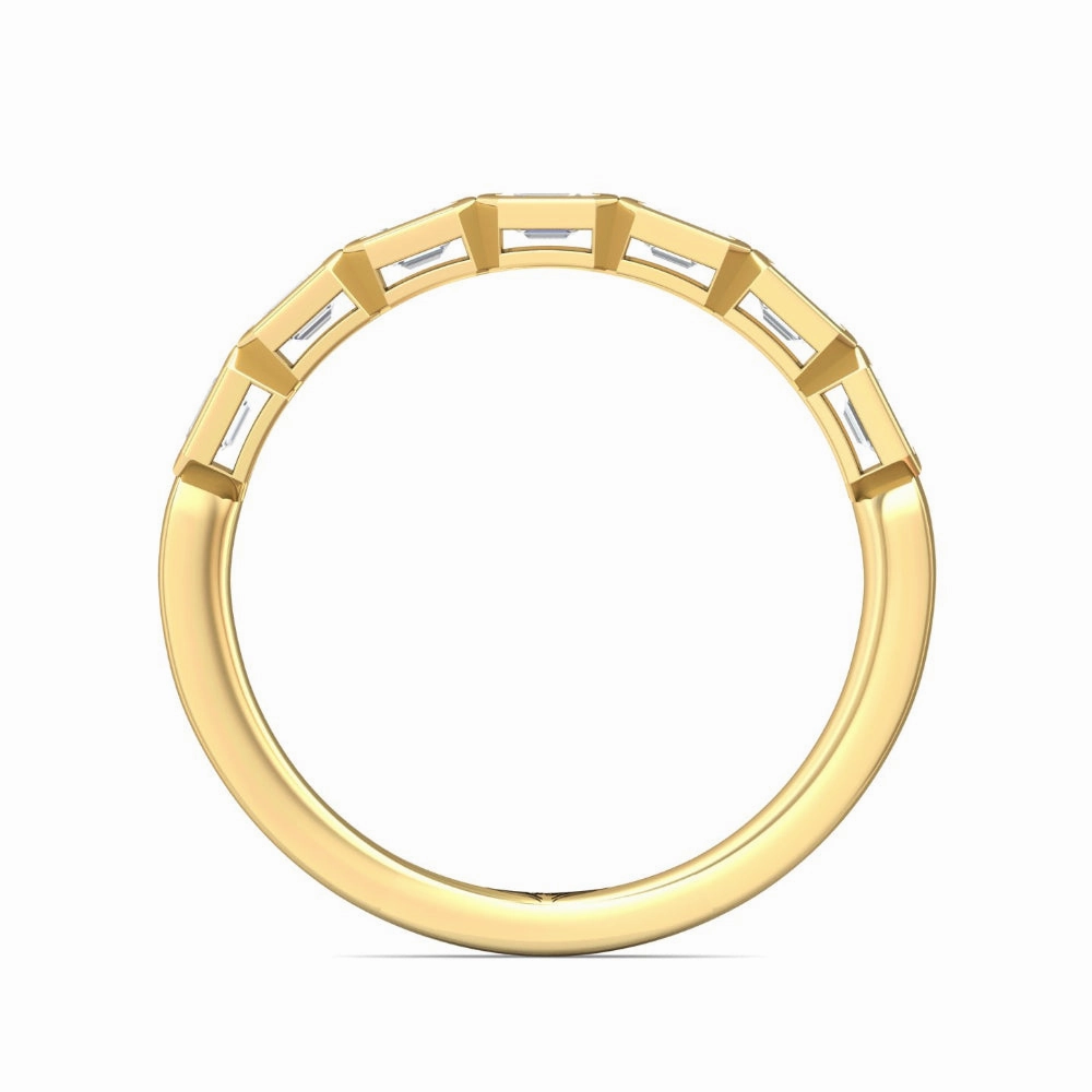Martin Flyer Emerald-Cut Diamond Anniversary Band