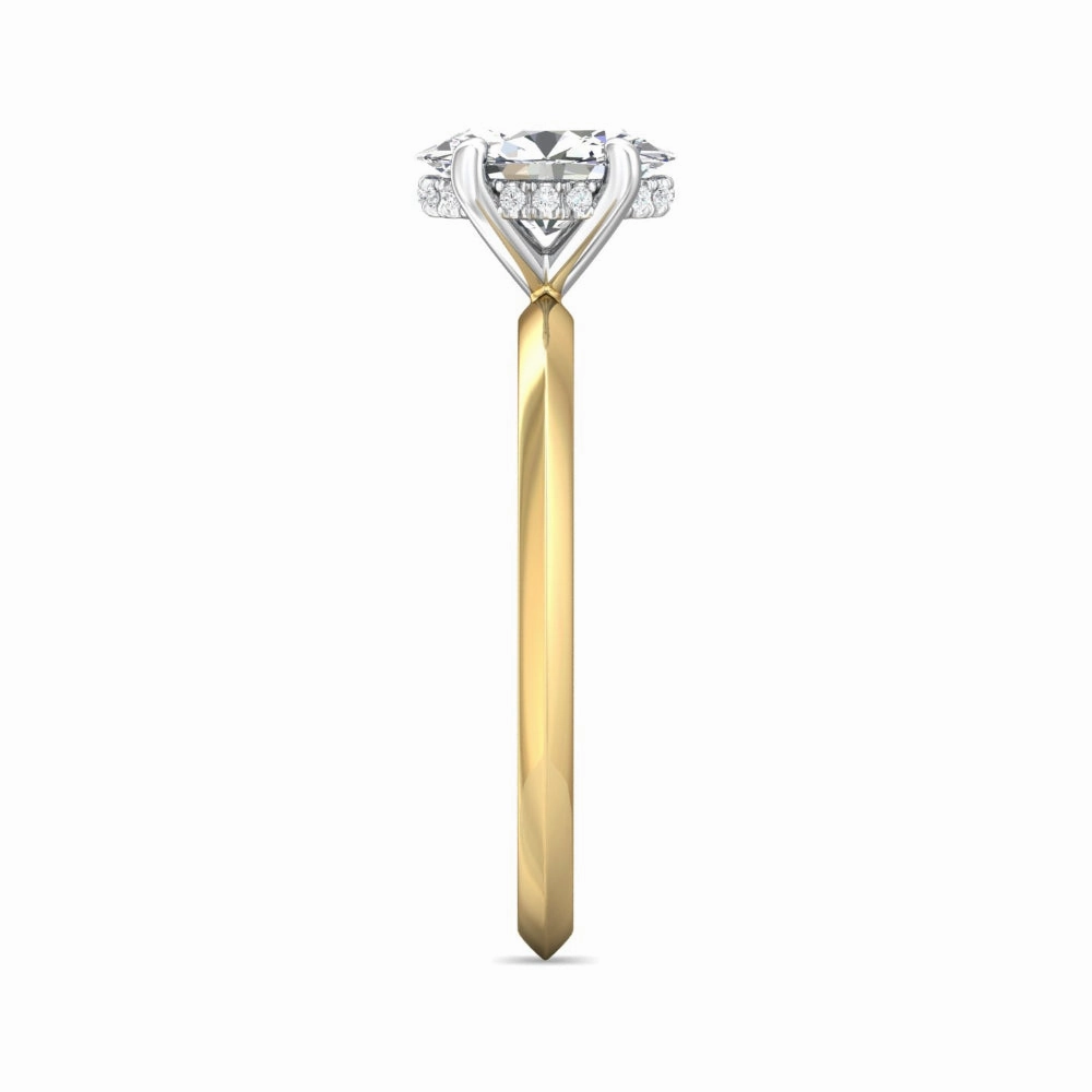 Martin Flyer Oval Diamond Solitaire Engagement Ring