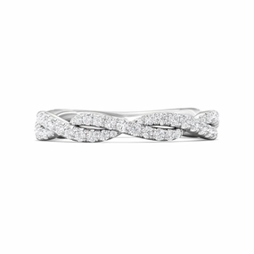 Martin Flyer Twist Diamond Wedding Band