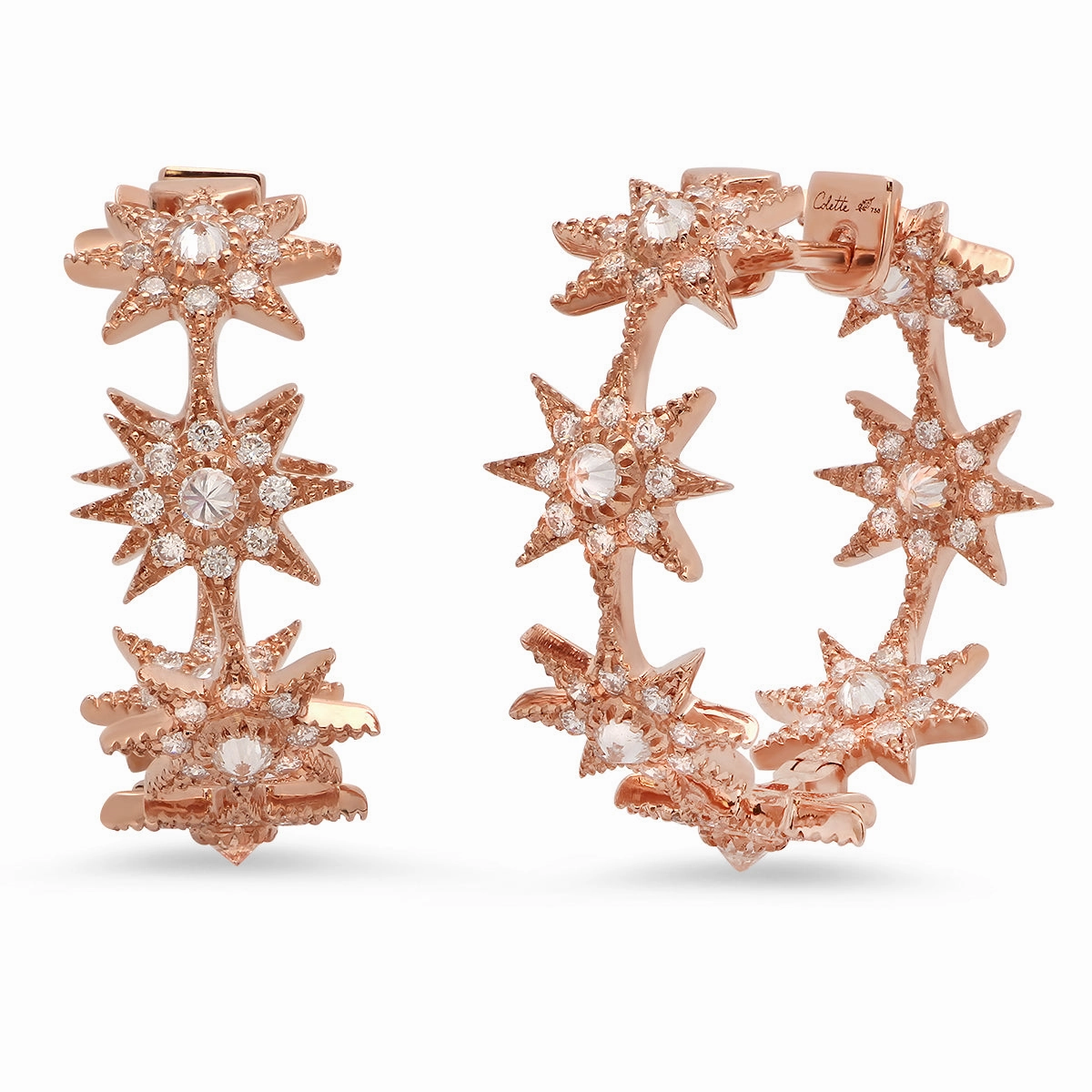 Medium Star Hoops