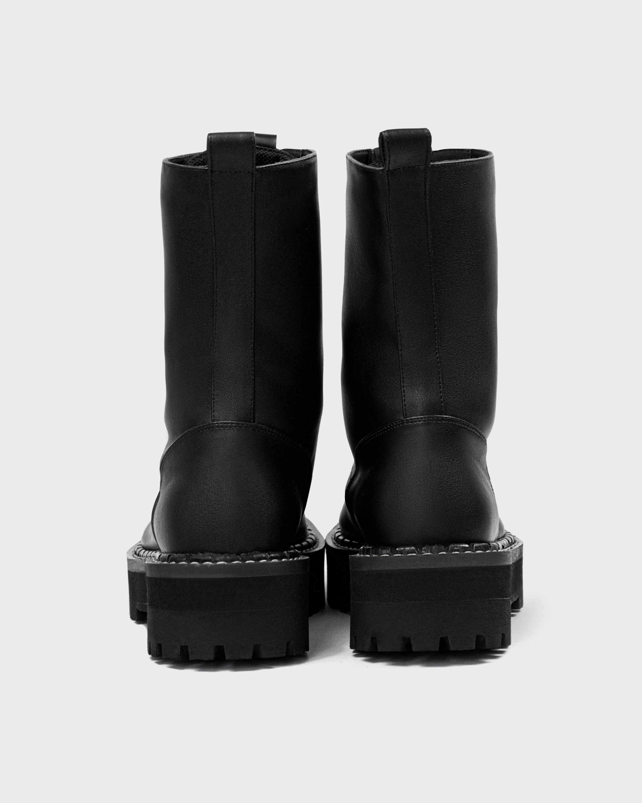 Men's Combat Workers Desserto? Cactus Leather Vegan Boots | Black