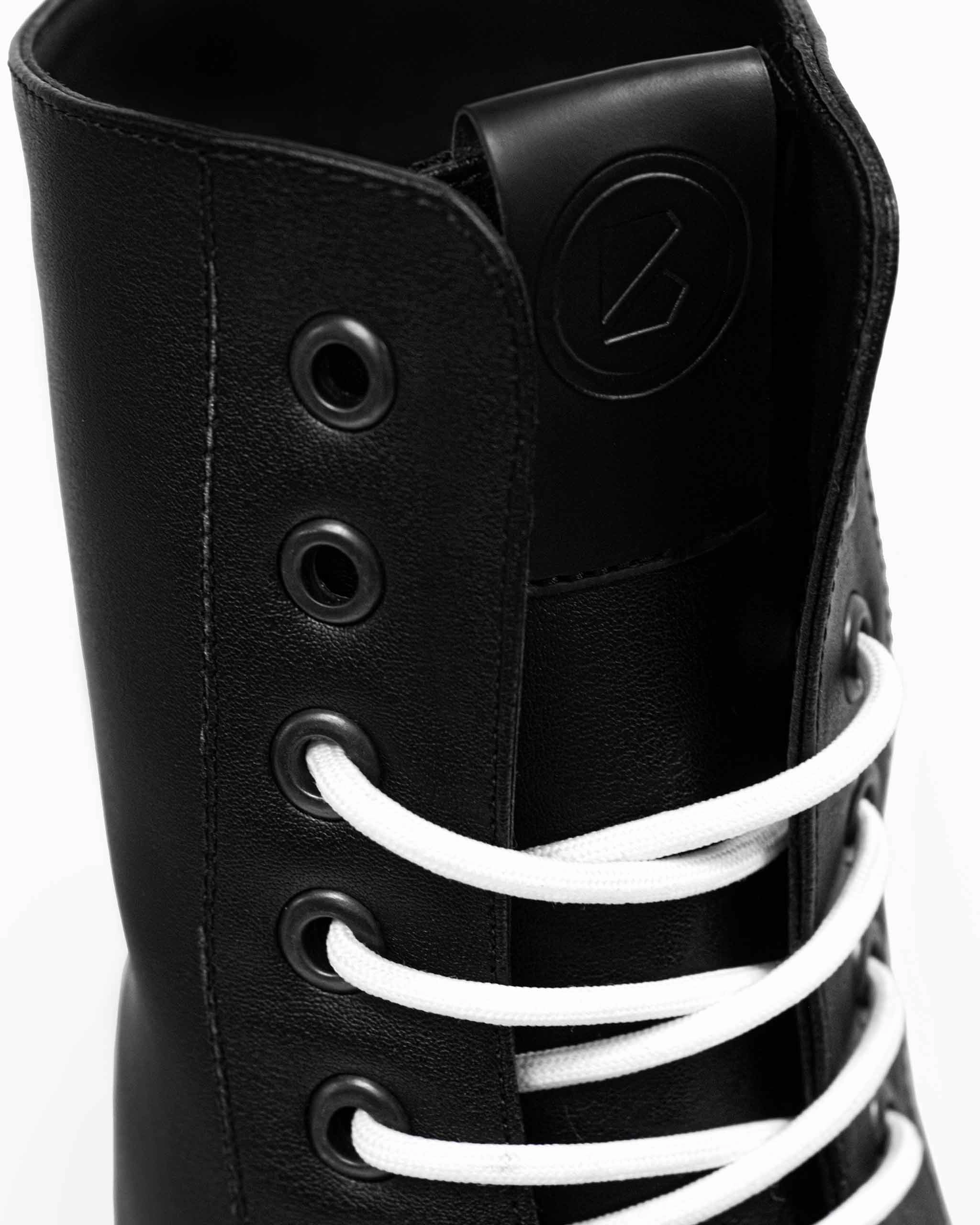 Men's Combat Workers Desserto? Cactus Leather Vegan Boots | Black