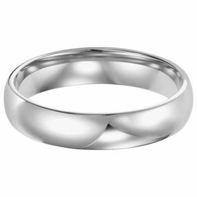Men's Platinum 4mm Comfort Fit Wedding Band