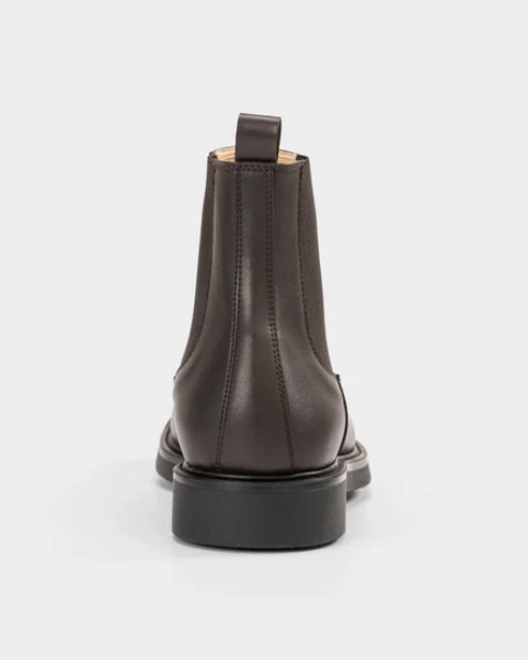 Men's Vegan Leather Chelsea Boots | Brown