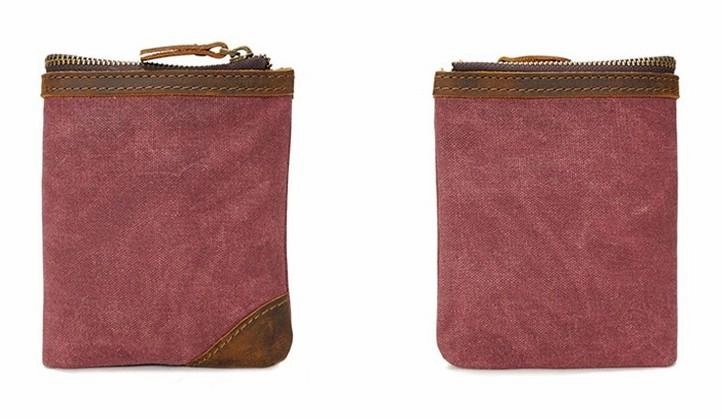 Mens Canvas Small Wallet for men Bifold Cool Men billfold Small Wallet